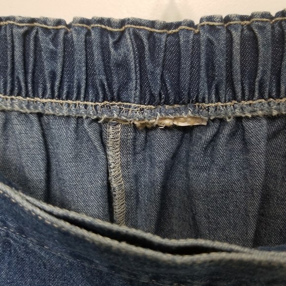 vtg blue denim skort - Picture 3 of 7